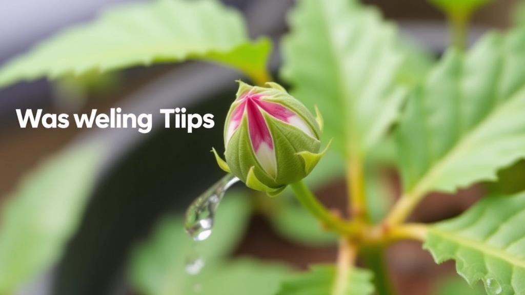 Watering Tips During Flower Bud Development