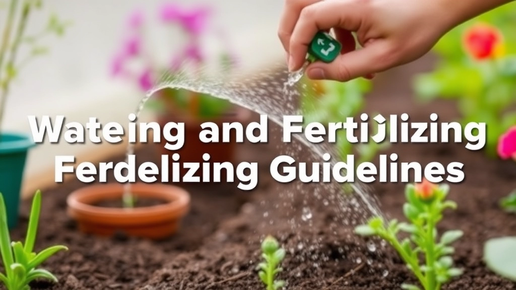 Watering and Fertilizing Guidelines